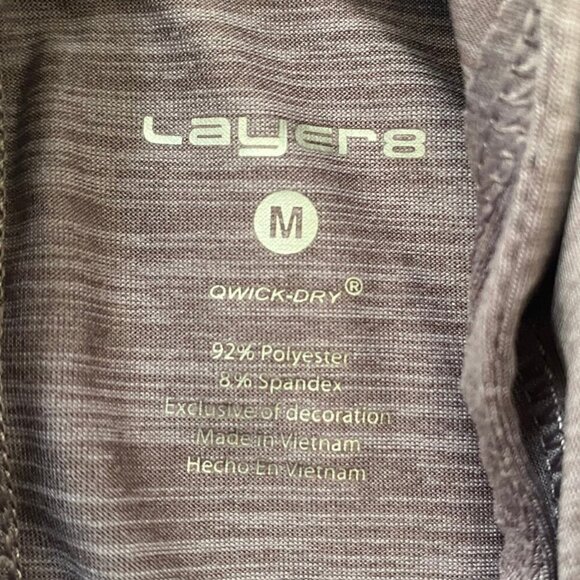 🟣 Layer8 Mauve Qwick-Dry Lightweight Hoodie – Size M - Picture 6 of 6